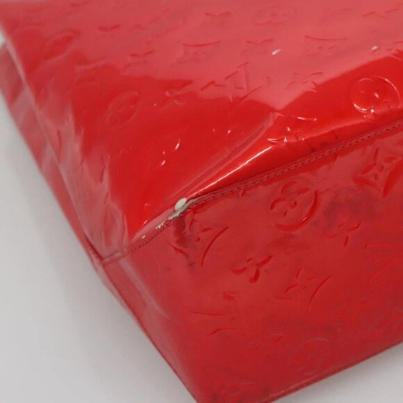 LOUIS VUITTON Monogram Vernis Reade MM Hand Bag Red Rouge M91086 LV Auth ti3239 - Picture 5 of 16